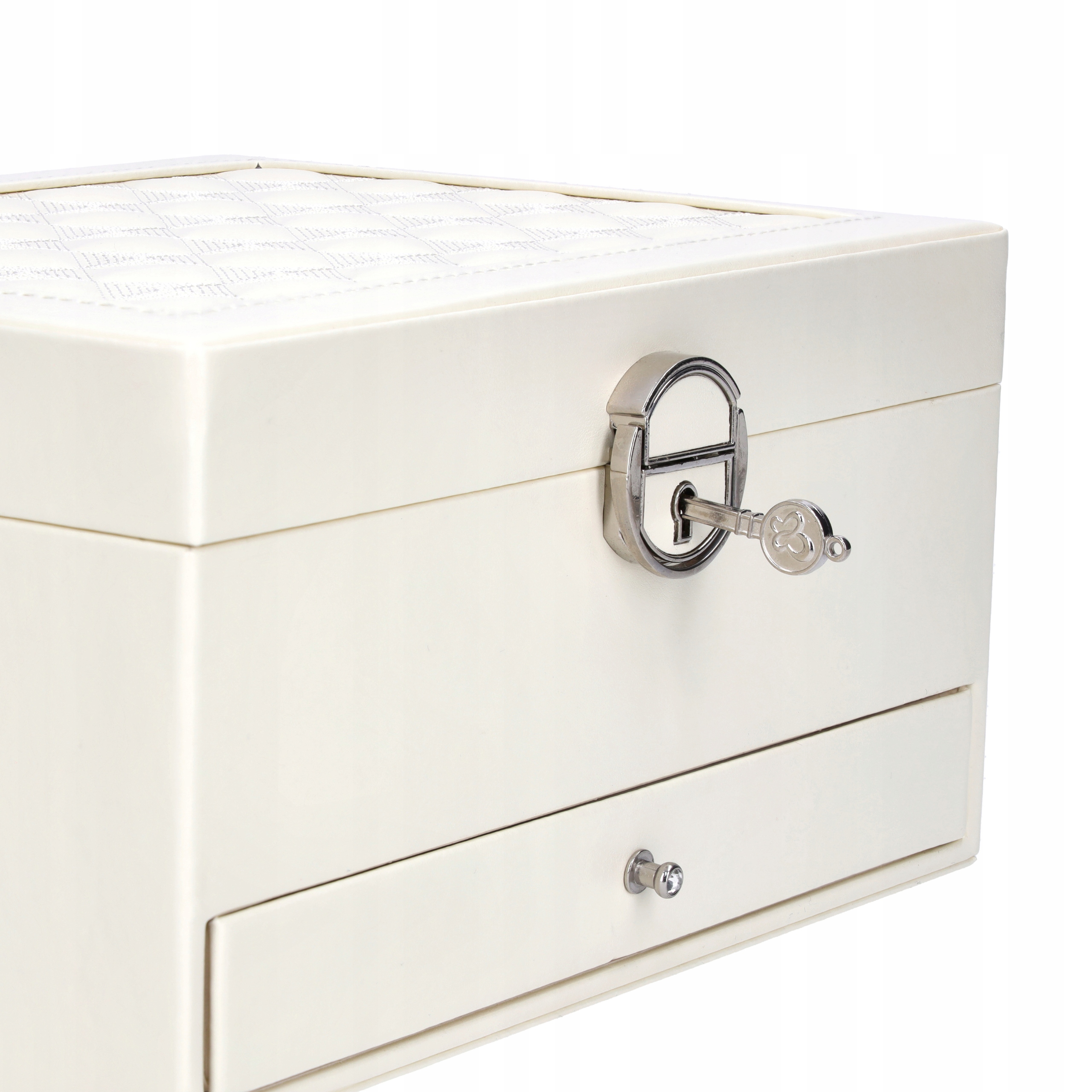 SZKATUŁKA NA BIŻUTERIĘ PUDEŁKO KUFEREK POJEMNY ORGANIZER ELEGANCKI C2 Waga produktu z opakowaniem jednostkowym 0.7 kg