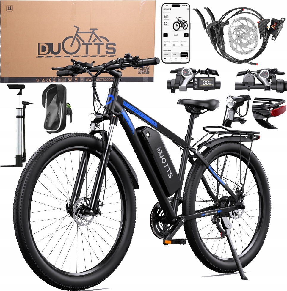 Pojazd Elektryczny Duotts C29 1000W 48V 15AH 55KM/H 100KM S App +Dárek.PL