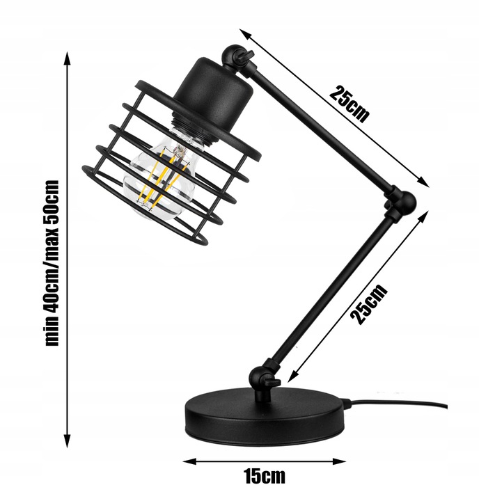 Lampka biurkowa Loft Edison LED - FIBRAM LIGHTING EAN (GTIN) 5905490432148