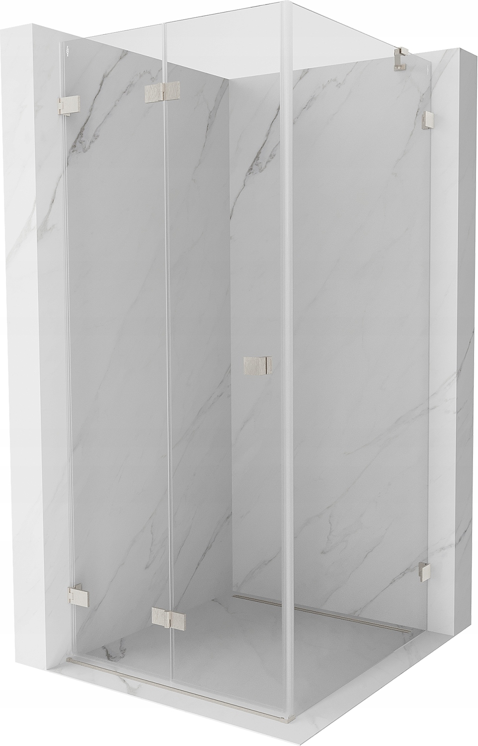 Mexen Lunar-f Kabina Prysznicowa Lewa 100X70 Transparent Nikiel Szczotka