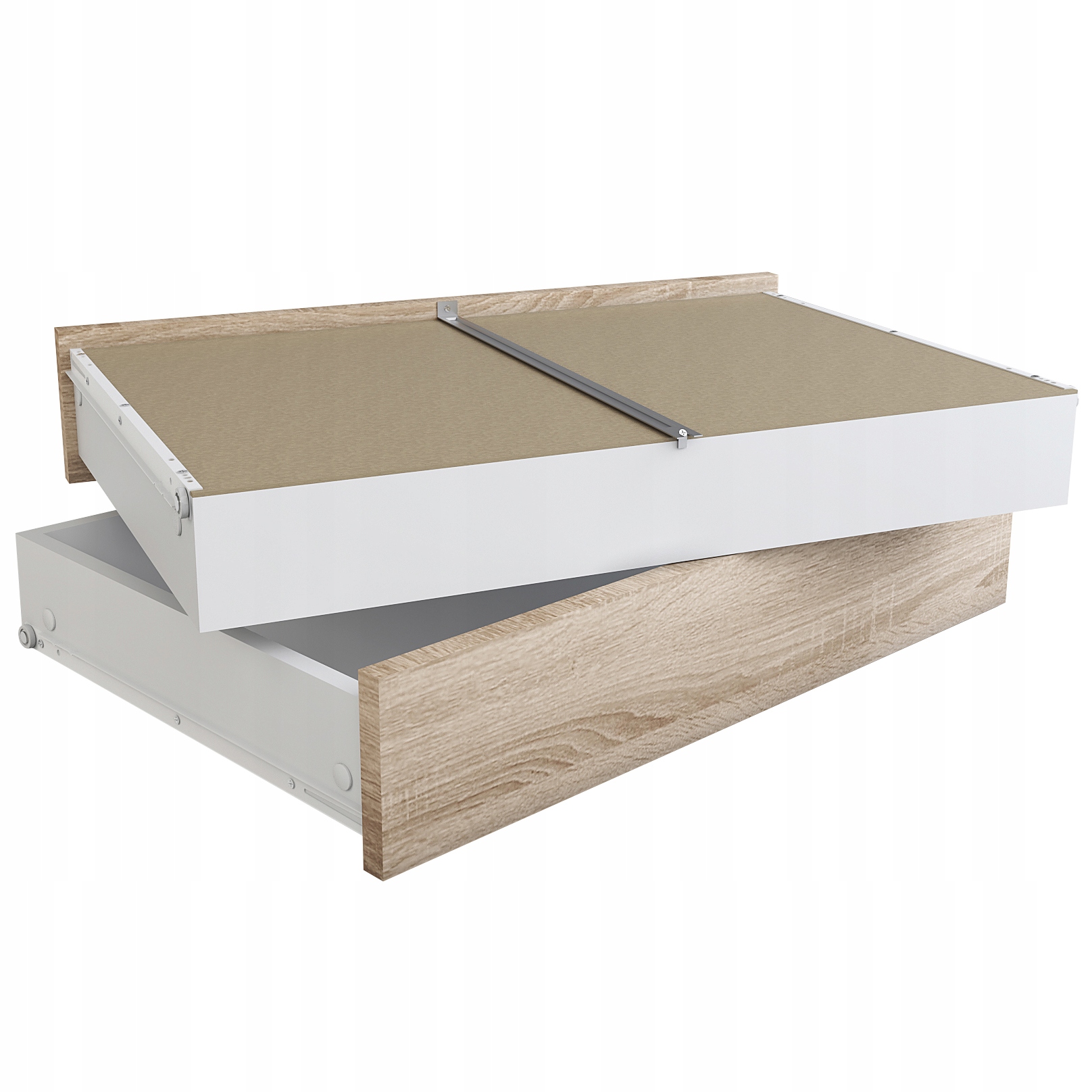 Szuflady do szafy przesuwnej 200cm, 2 sztuki