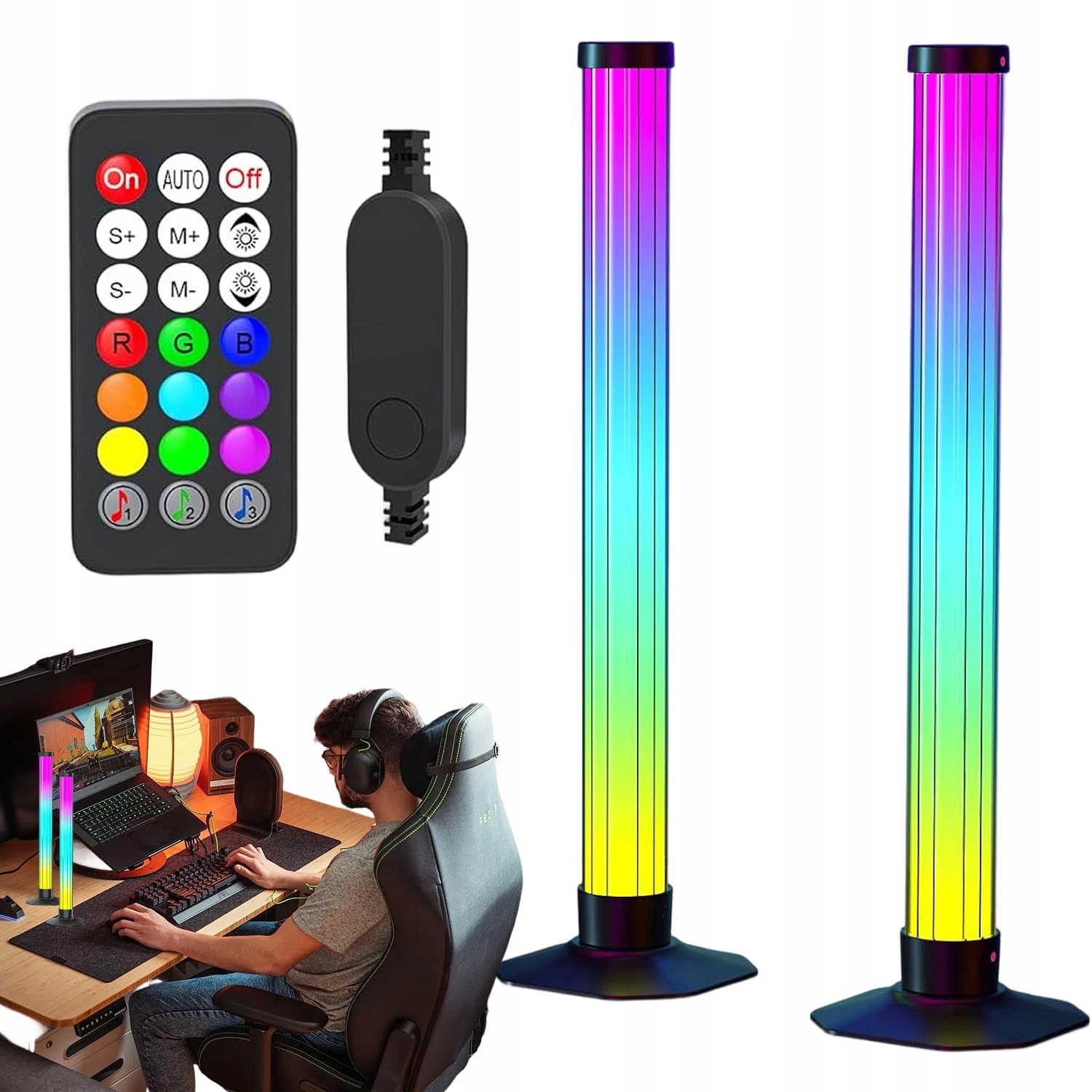 2 Inteligentní 360° Led Světelné Pásky Do Obývacího Pokoje A Dětského Pokoje