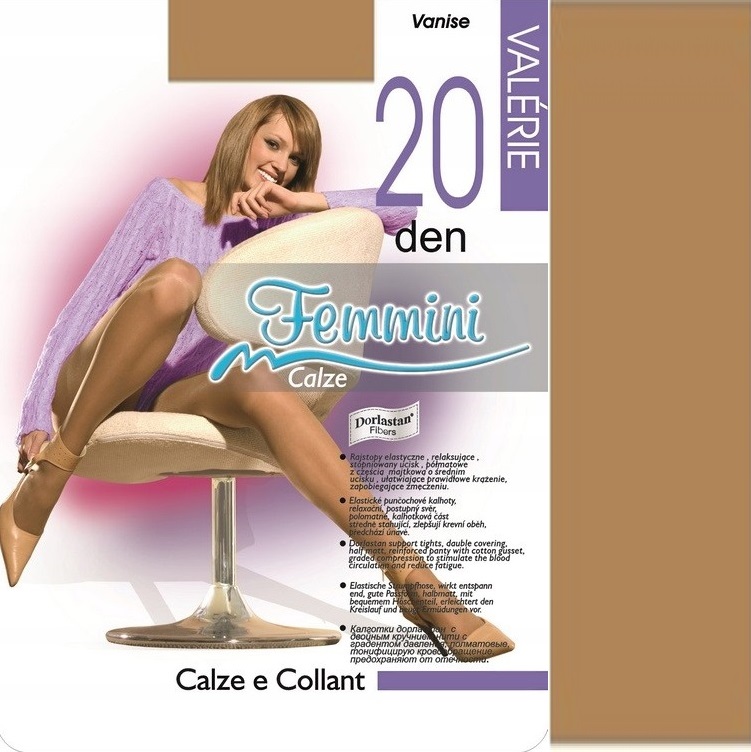 

Femmini Valerie 20den rajstopy lycra glace 2