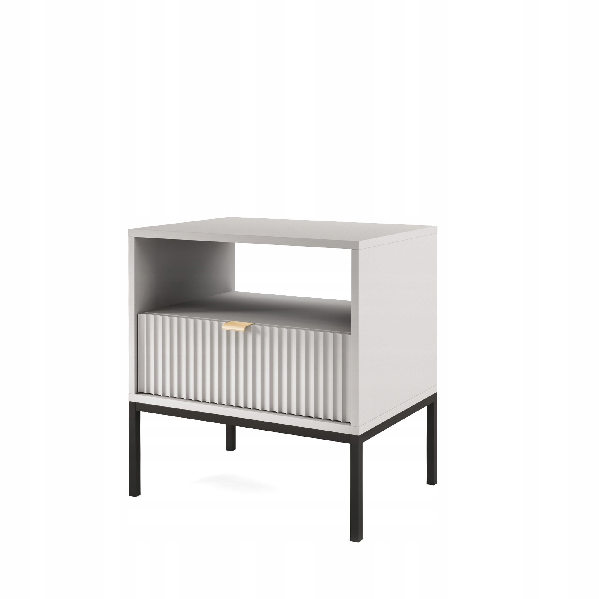 Noční Stolek Stellare 54 cm Šuplík Noční stolek do ložnice Šedý