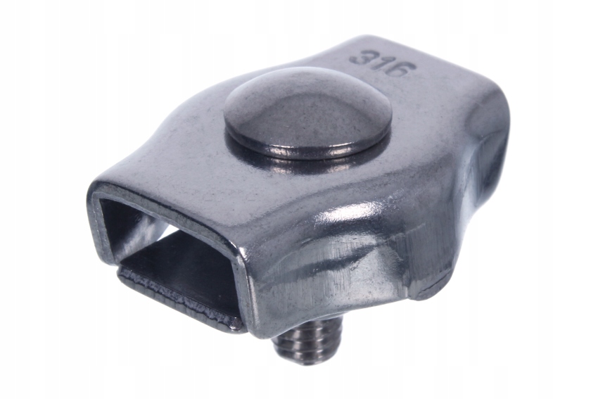 Zacisk do lin siodełkowy pojedynczy nierdzewny 3mm