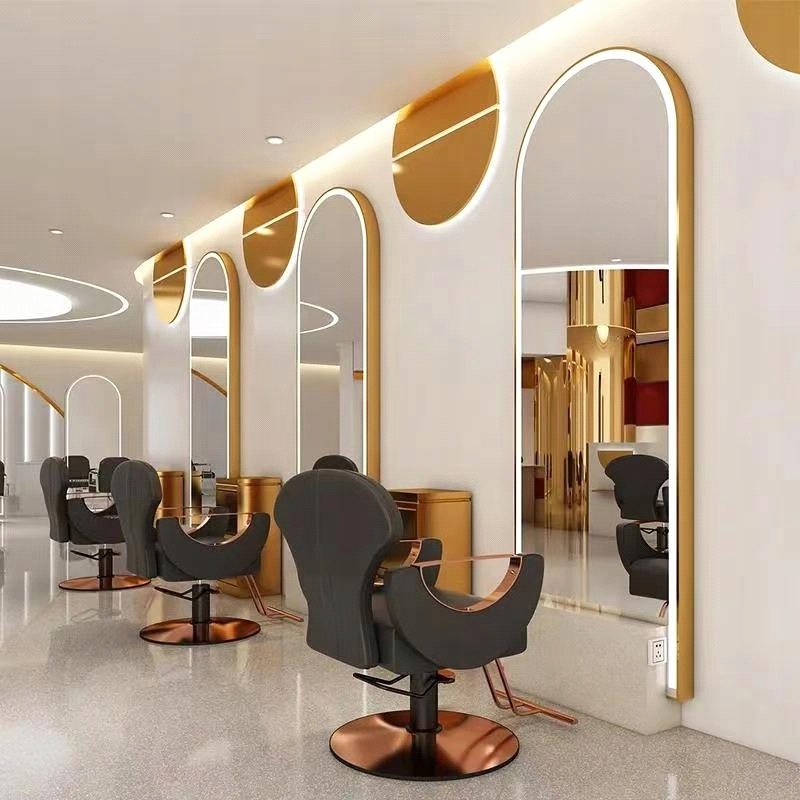 Konzola kadeřnická konzola barberská zrcadlo kadeřnická 200x80 Led Std