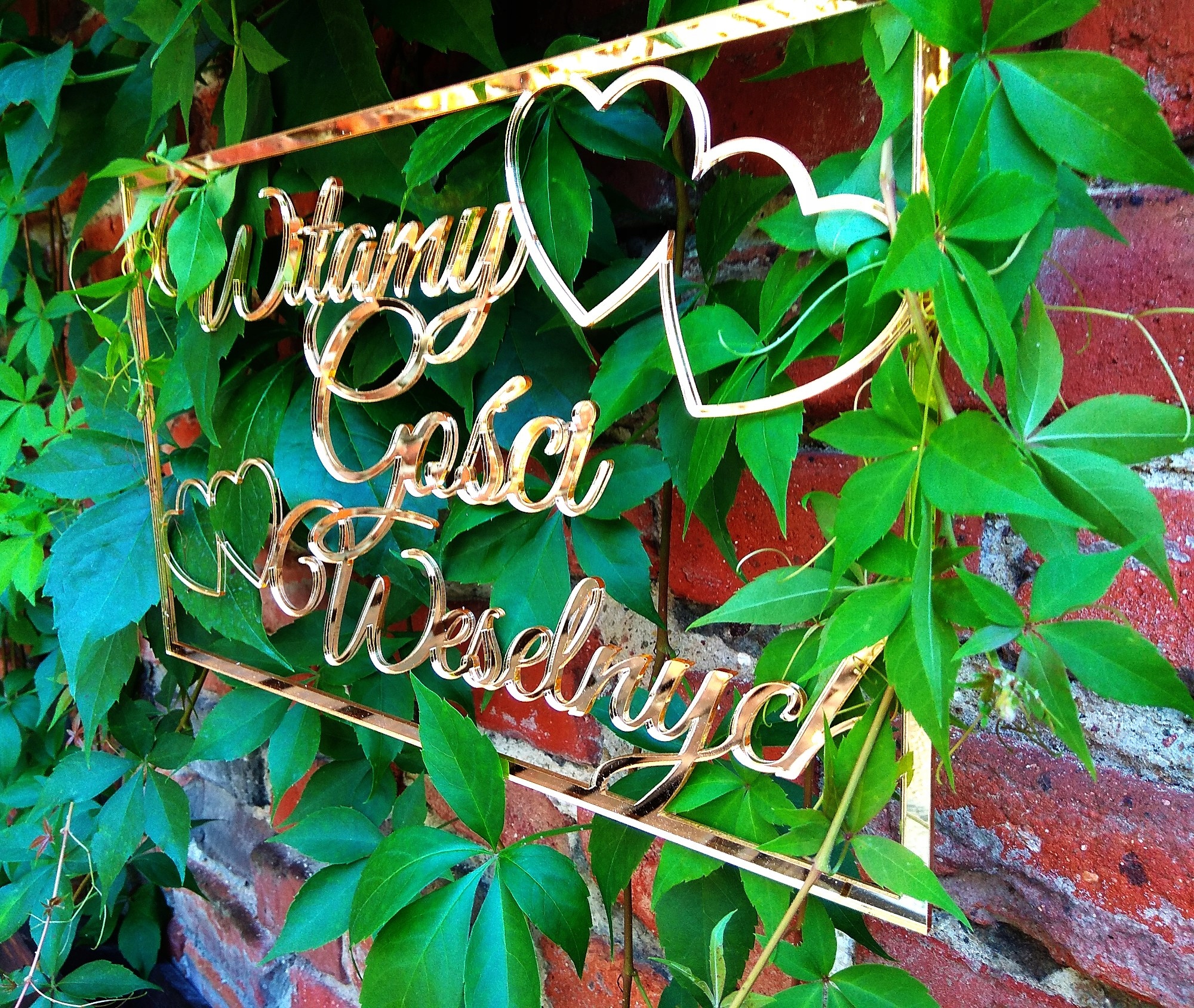 Tablica powitalna Witamy Gości Weselnych lustro! M Marka MDK