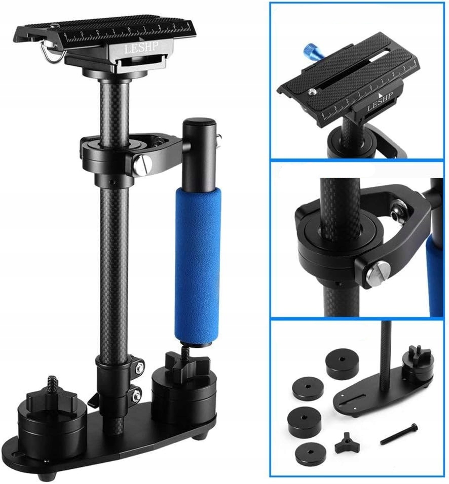 STABILIZATOR KAMERY RĘCZNY LEKKI Z WŁÓKNA SZKLANEGO Model Cunsieun