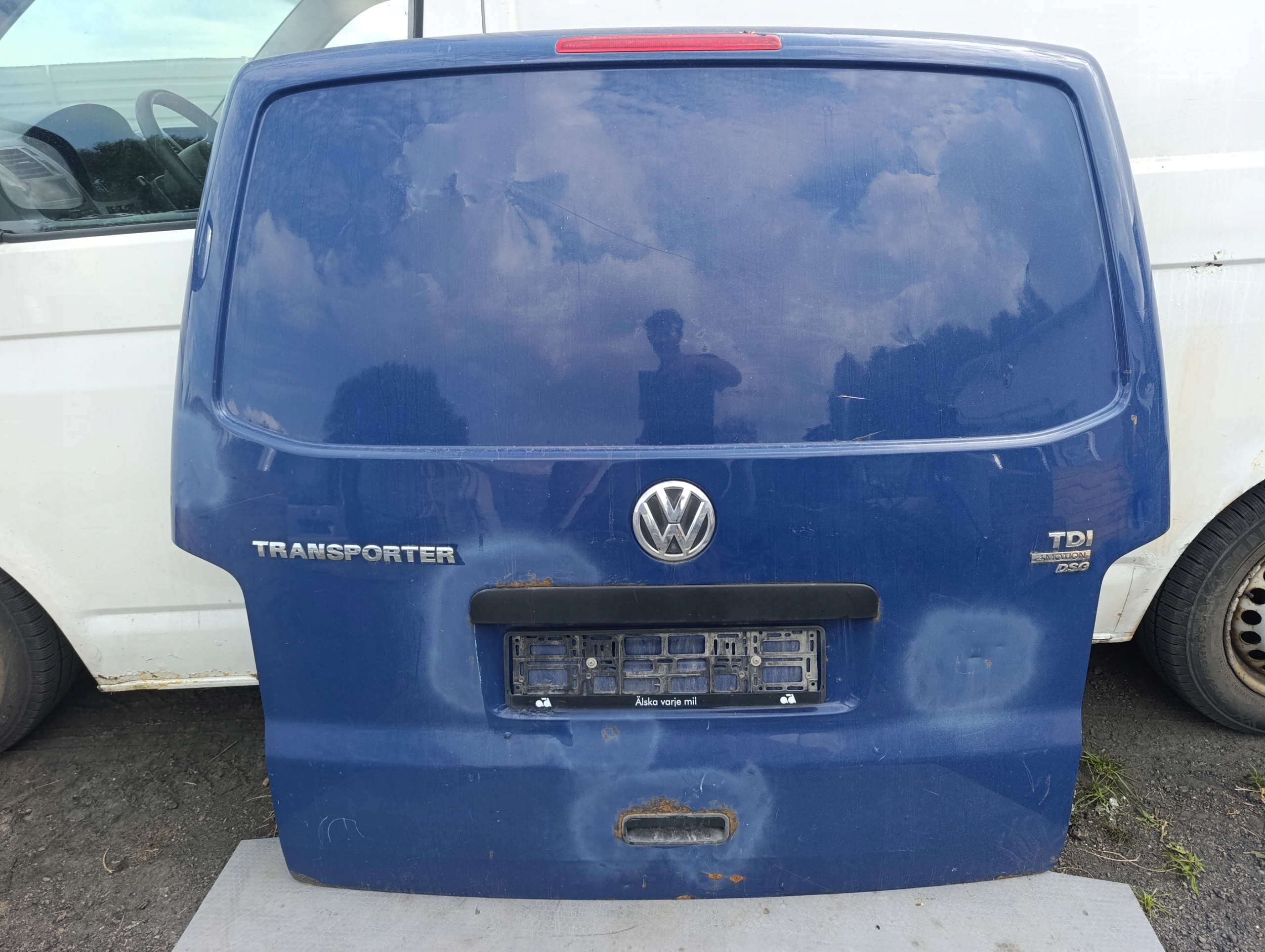VW T5 T5 LIFT trunk door cover boot rear part complete blue