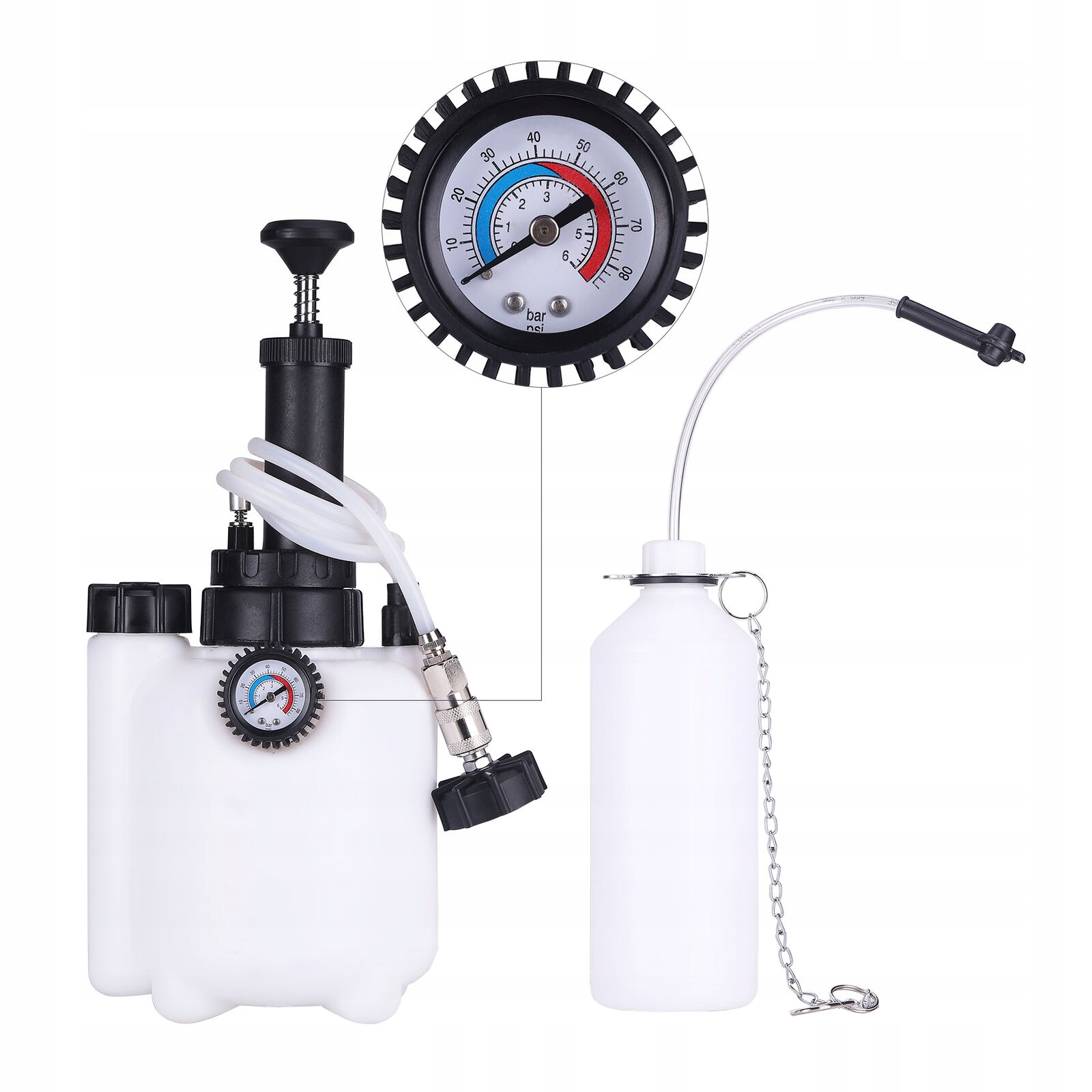 ZESTAW DO ODPOWIETRZANIA HAMULCOW WYMIANY PLYNU