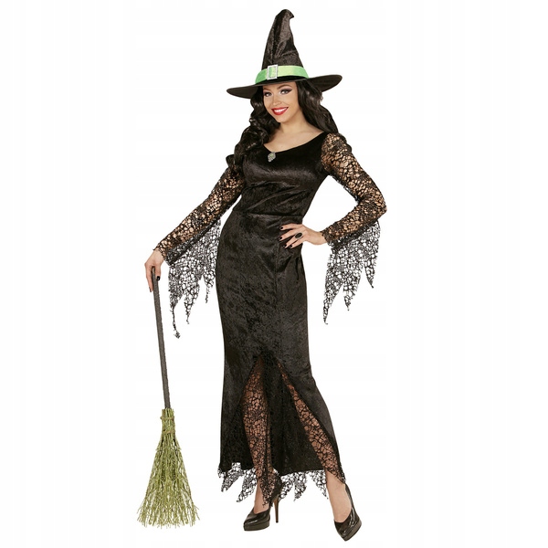 Kostým Čarodějnice Černá Čepice Čarodějnice Halloween Převlek L