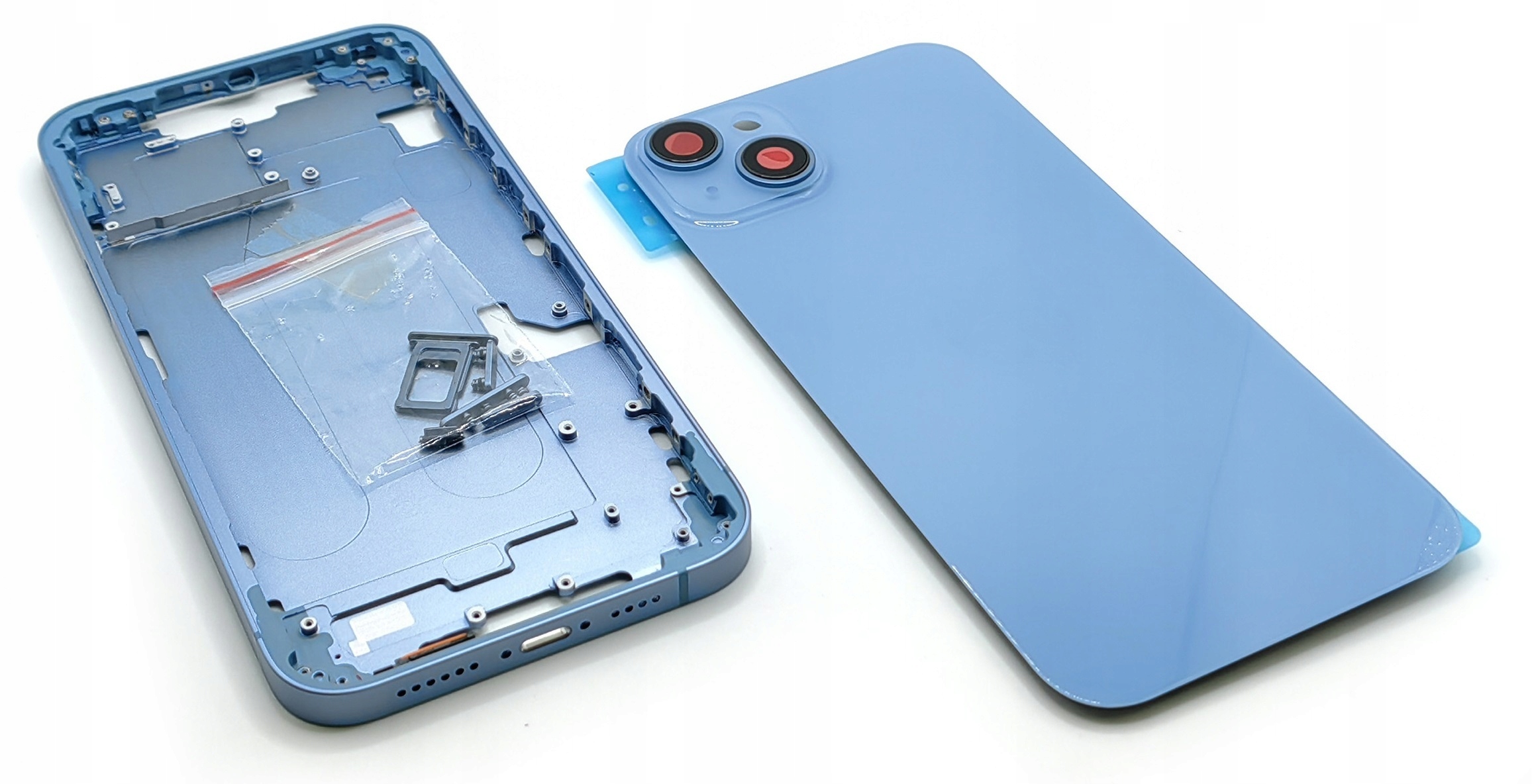 Obudowa Panel Tył Korpus Ramka Pasuje Do Iphone 14 Plus Niebieski