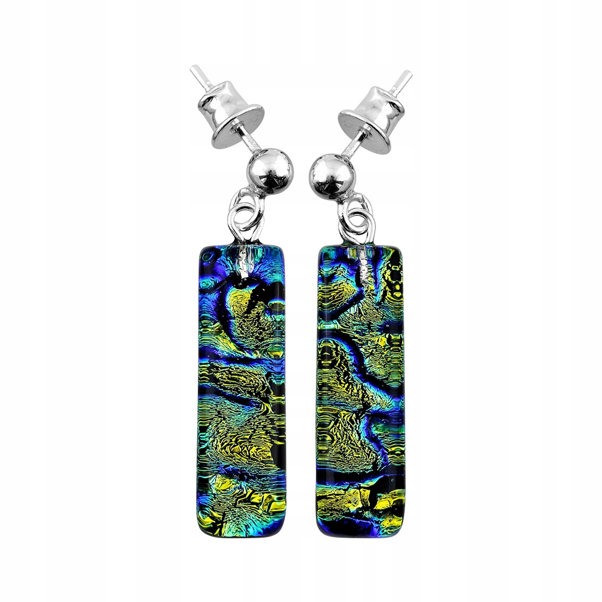 Dámské Náušnice Harf, vícebarevné, sklo murano