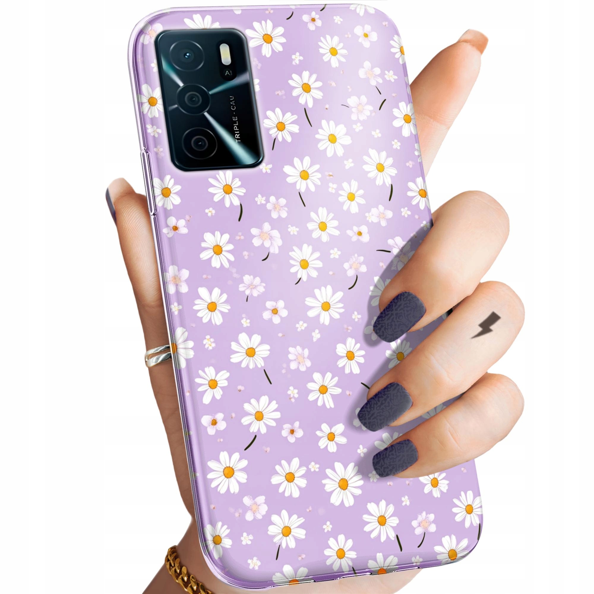 Etui Do Oppo A16 A16S Wiosna Kwiaty Rośliny Obudowa Pokrowiec Case