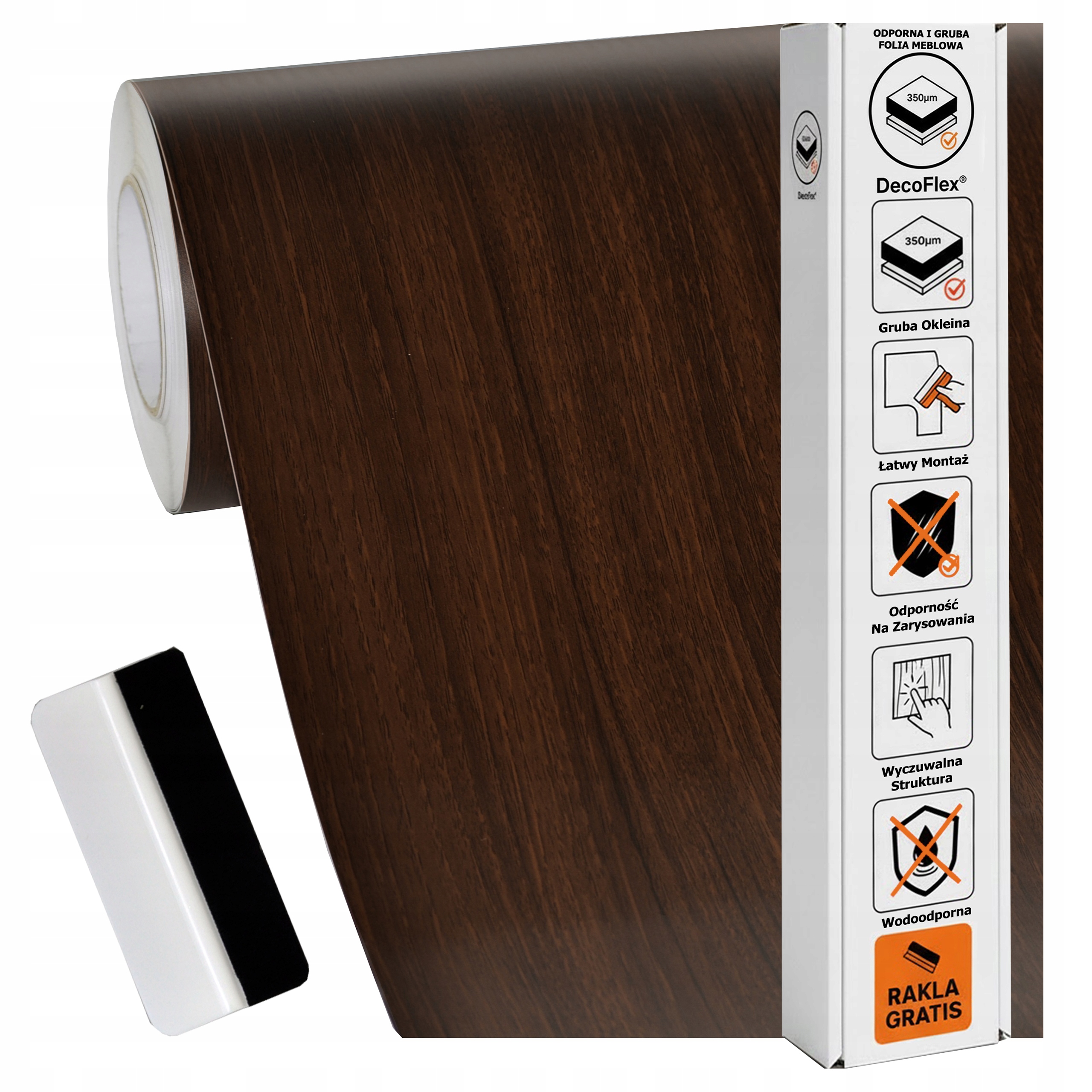 Samolepicí nábytková dýha 60x500 cm Dveřní deska hladká Dřevo