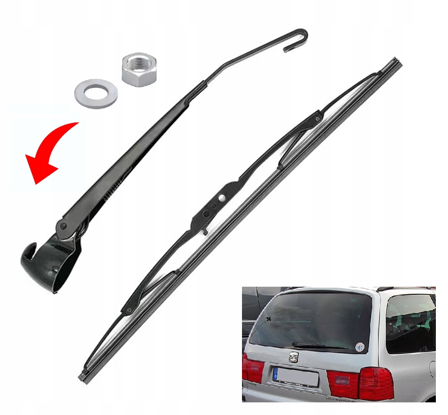 RAMIĘ + WYCIERACZKA NA TYŁ SEAT ALHAMBRA 2000-2010