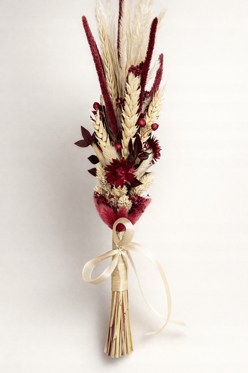 Velikonoční palma 45 cm s přírodními sušenými květy, velikonoční paletka