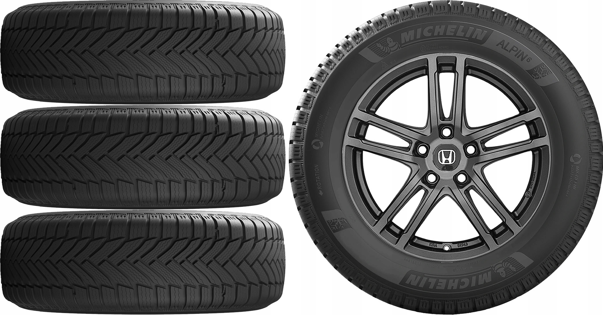 КОЛЕСА ЗИМА HONDA CIVIC VIII 8 Мишлен 2255r17