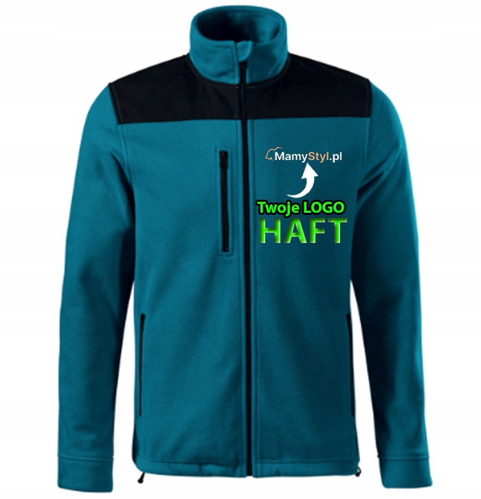 Polar męski bluza z haftem własnego logo na lewej piersi 530 Malfini