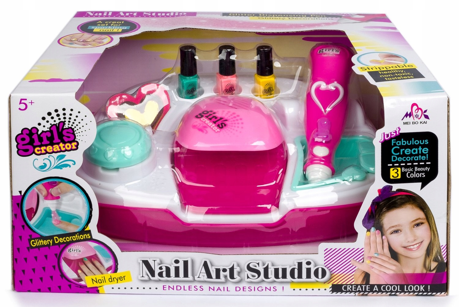 MEGA STUDIO PAZNOKCI ZESTAW DO MANICURE DLA DZIECI Bohater brak