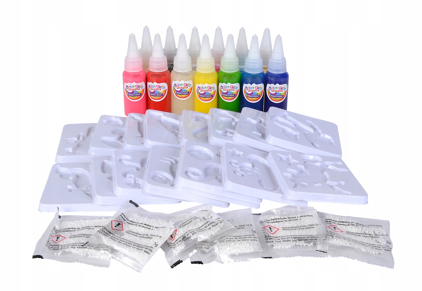 SIMBA Aqua Gelz Zestaw XXL 13 żeli + foremki Marka Simba