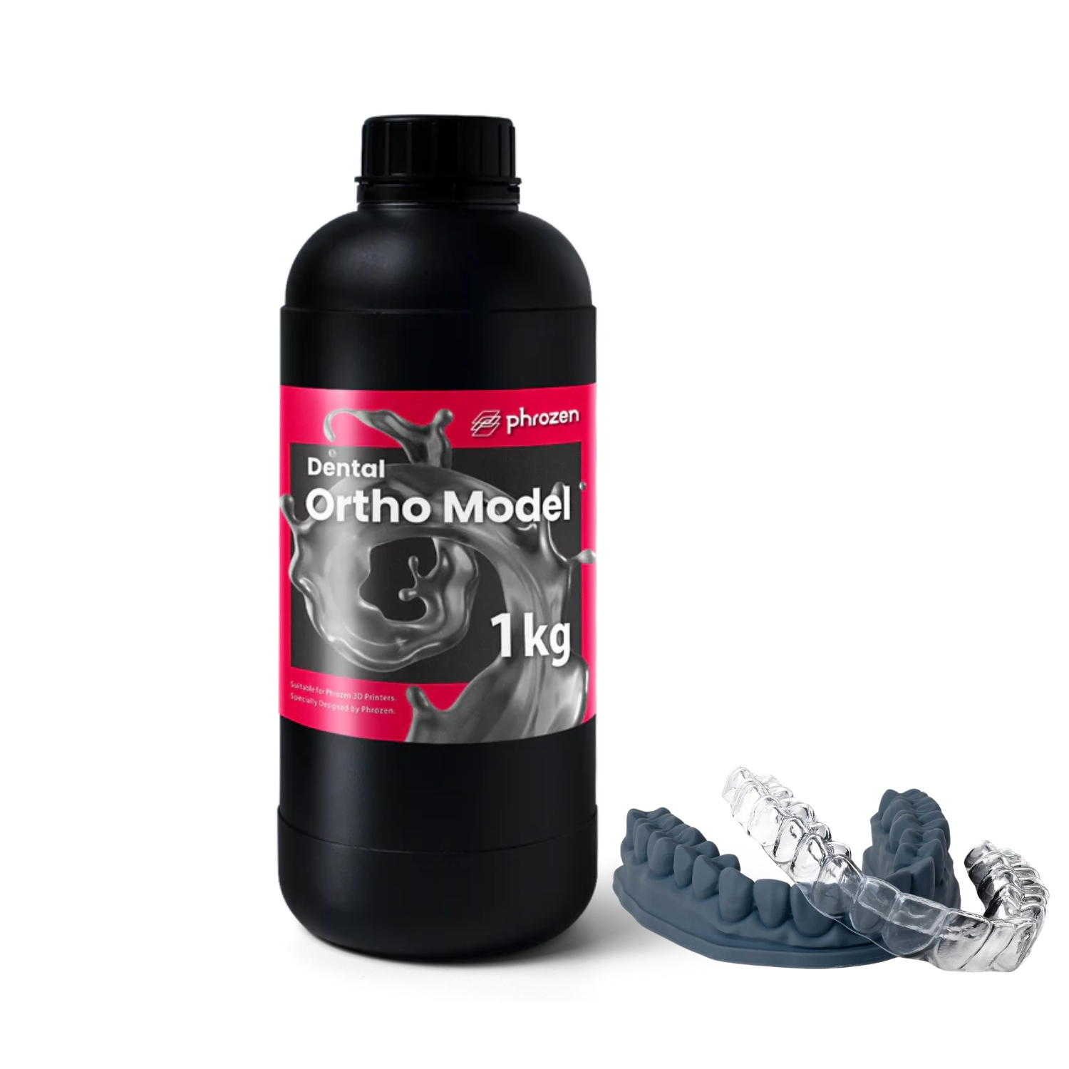 Uv pryskyřice Phrozen Ortho Model Grey Gray Šedá 1 kg 1 l pro 3D tisk