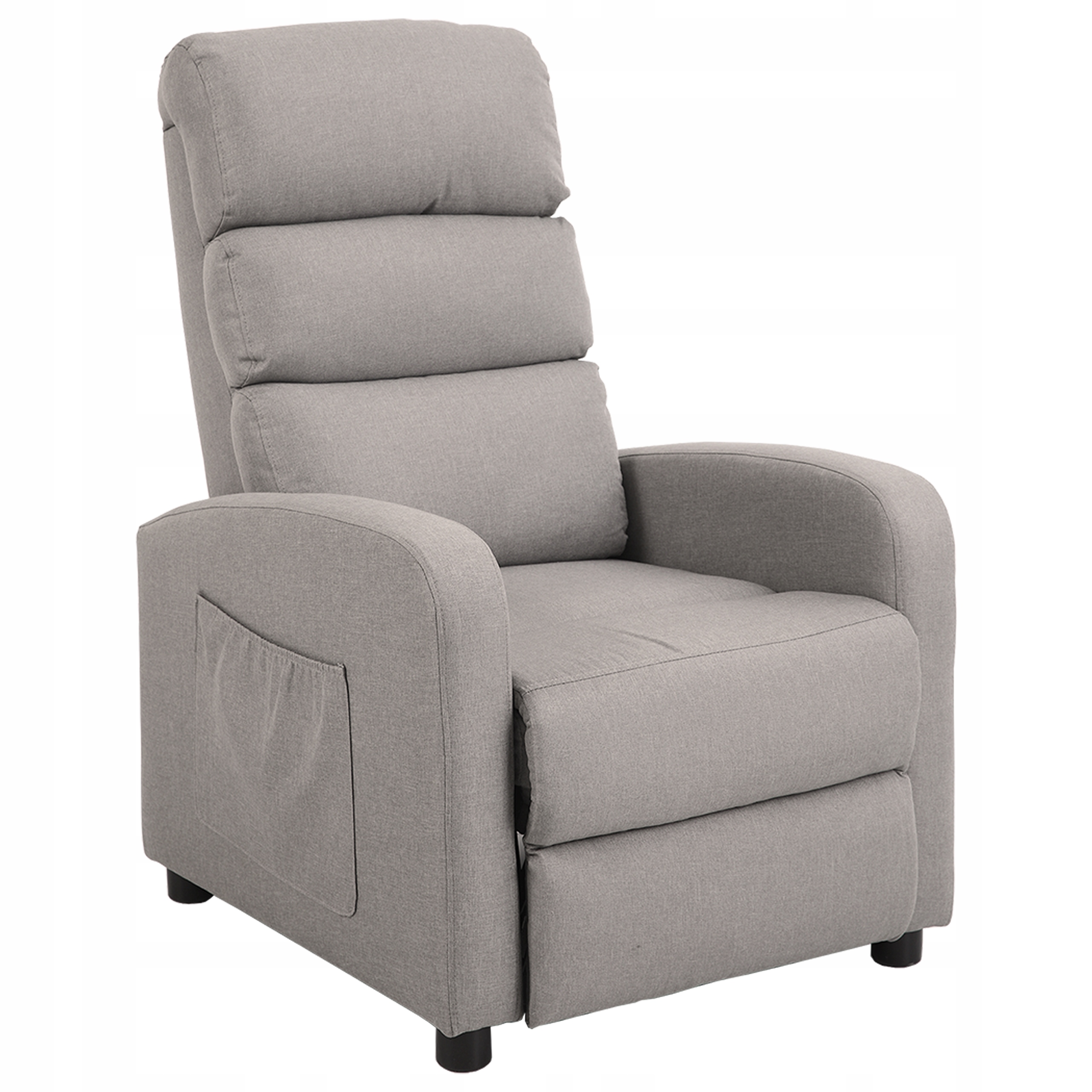 FOTEL ROZKŁADANY WYPOCZYNKOWY TAPICEROWANY DLA SENIORA SALONU CHILI II BEŻ Kolekcja CHILI II