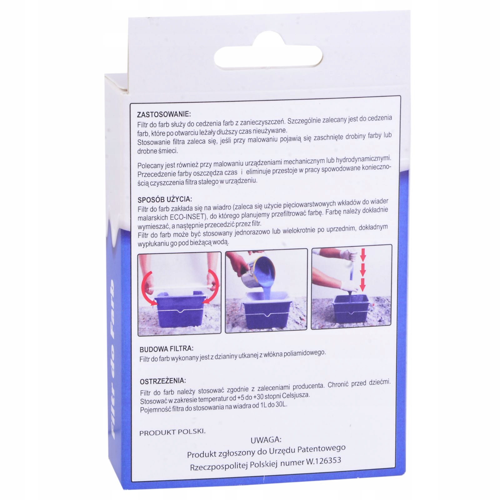 FILTR DO FARB BLUE DOLPHIN 3 szt Kod producenta FF_47342