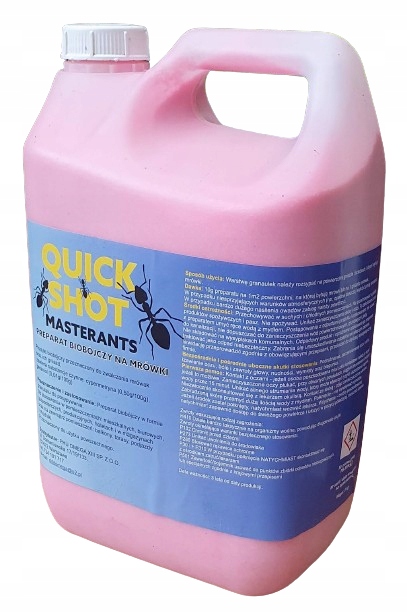 QuickShot Proszek na Mrówki środek Preparat do 500 Mrowisk silny Dużo 5kg