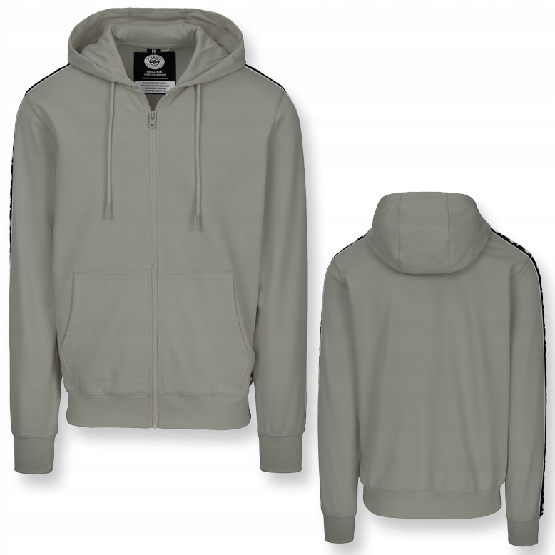 Męska Bluza rozpinana z kapturem Pitbull Tape Nugget Cienka bluza dresowa