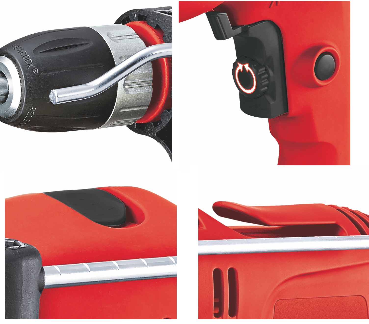 WIERTARKA UDAROWA Z REGULACJĄ OBROTÓW EINHELL Typ uchwytu samozaciskowy