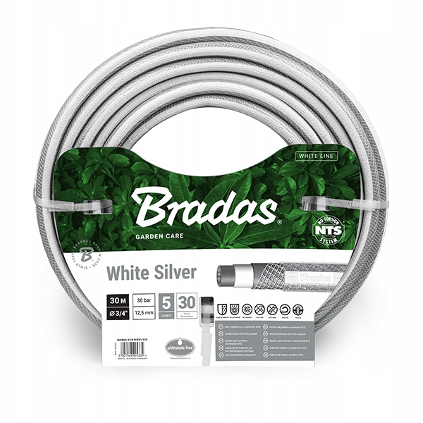 

Wąż ogrodowy Nts White Silver 3/4 30 m Bradas