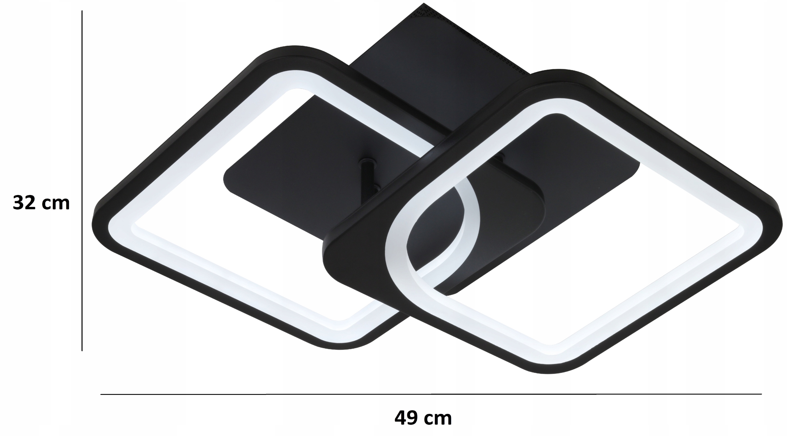 LAMPA LED RING LAMPA SUFITOWA PLAFON LED + PILOT Styl nowoczesny