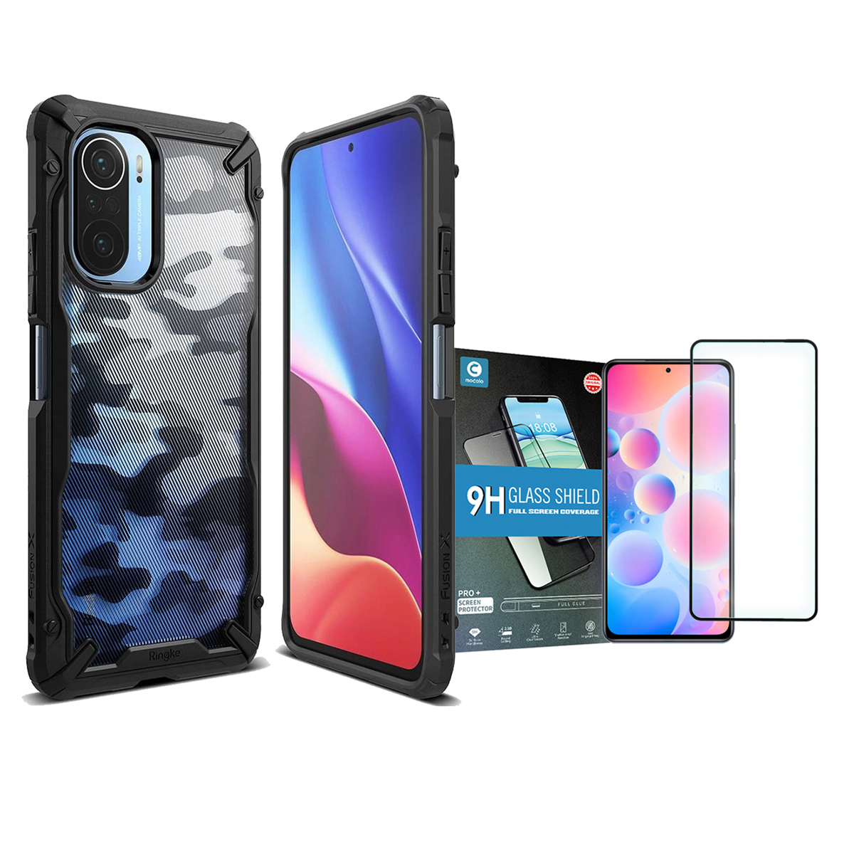 

Ringke Etui Case Do Xiaomi Poco F3 + Szkło Mocolo