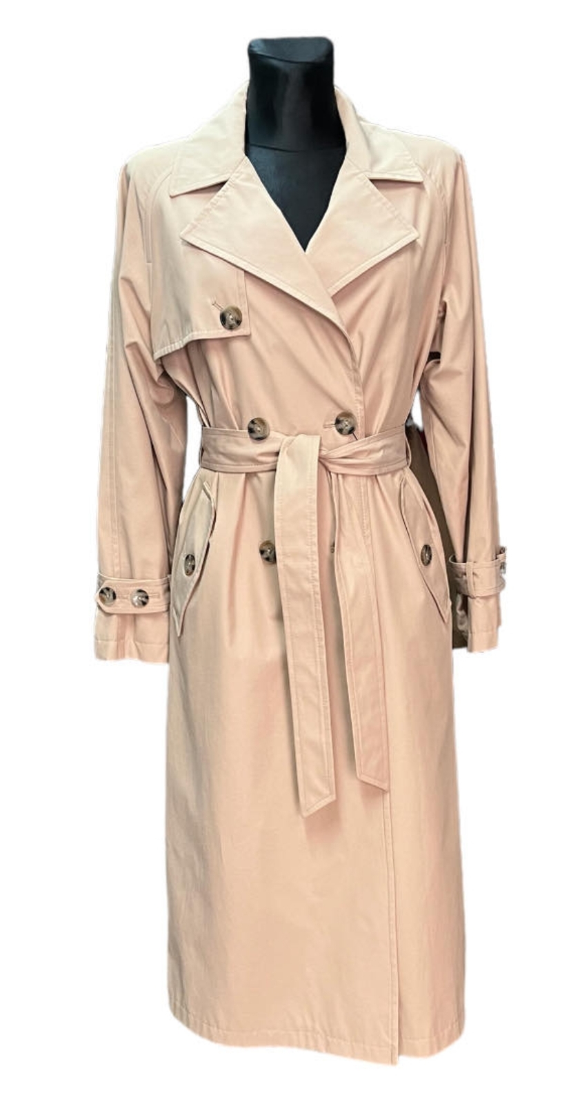 Moris dámský kabát béžový trenčkot bez kapuce Delia velikost 40