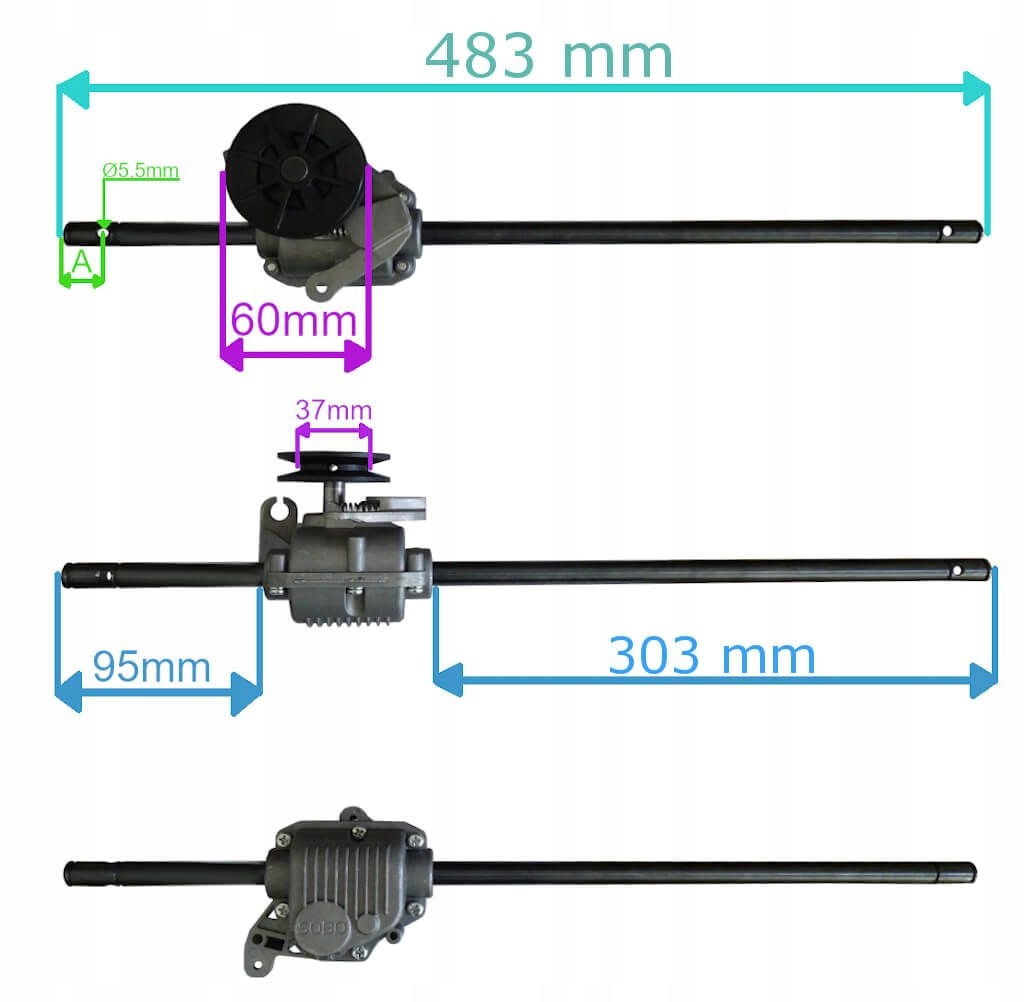 NAPĘD KOSIARKI LIDER SH51N196L-4W1 SHB46BS5004W1 Typ inny