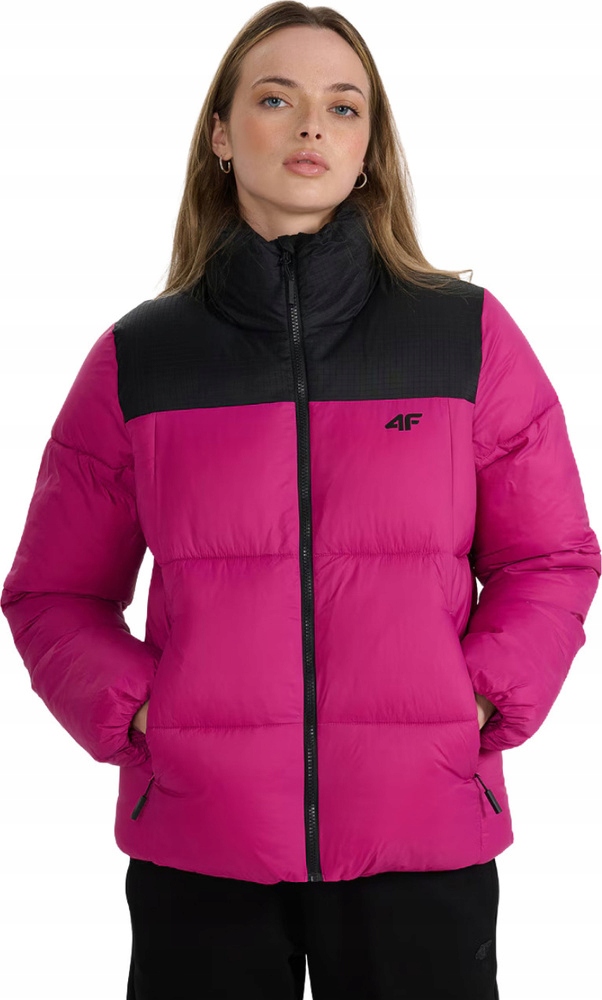 Dámská Péřová Bunda 4F F581 Fuksja 4FWAW25TDJAF581 55S vel. XL