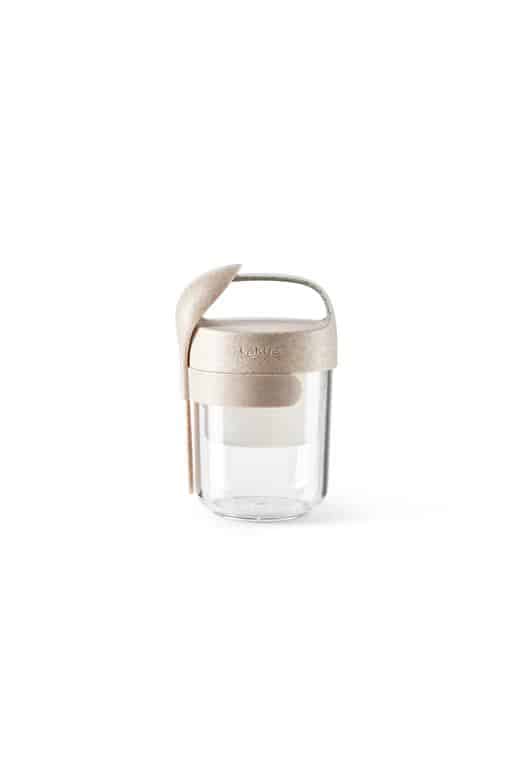 Lékué Jar To Go Organic 400 ml with Spoon