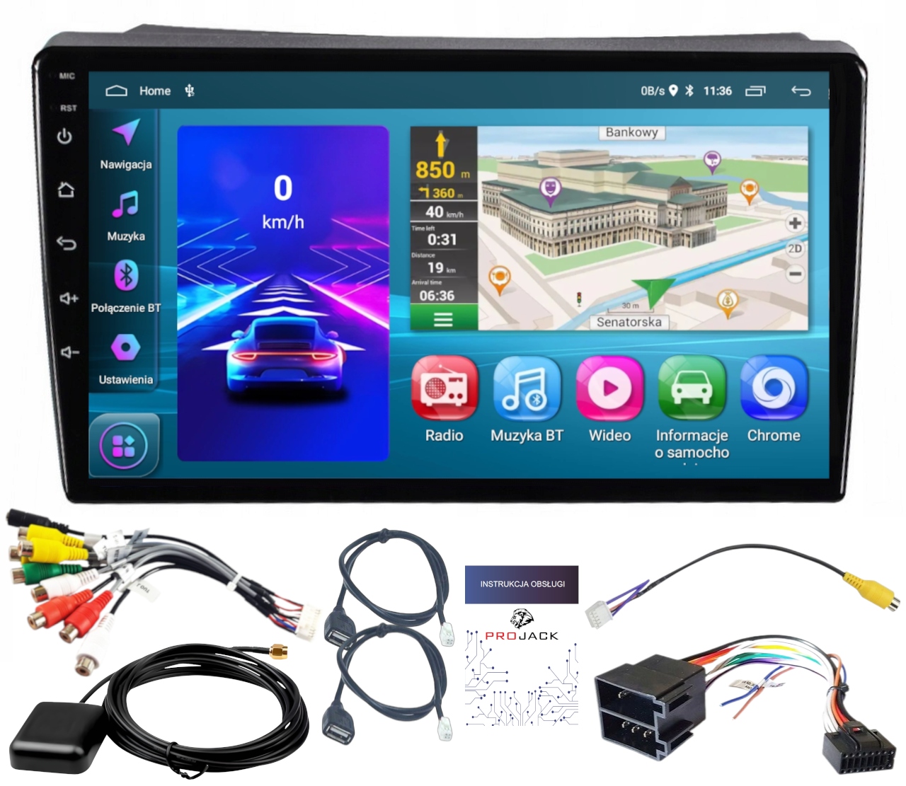 Gps Autorádio Opel Vivaro 2006-2010 Carplay Wifi Usb 2GB 64GB