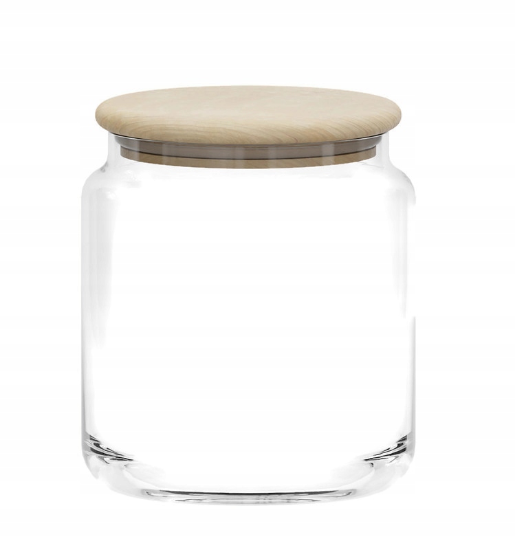 

Słoik z drewnianą pokrywą Trend Glass 1080 ml