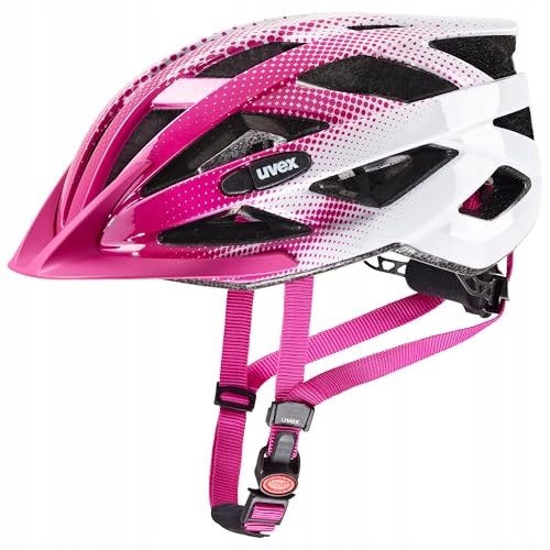 Kask rowerowy uvex air wing 52-57 cm różowo-biały lekki unisex