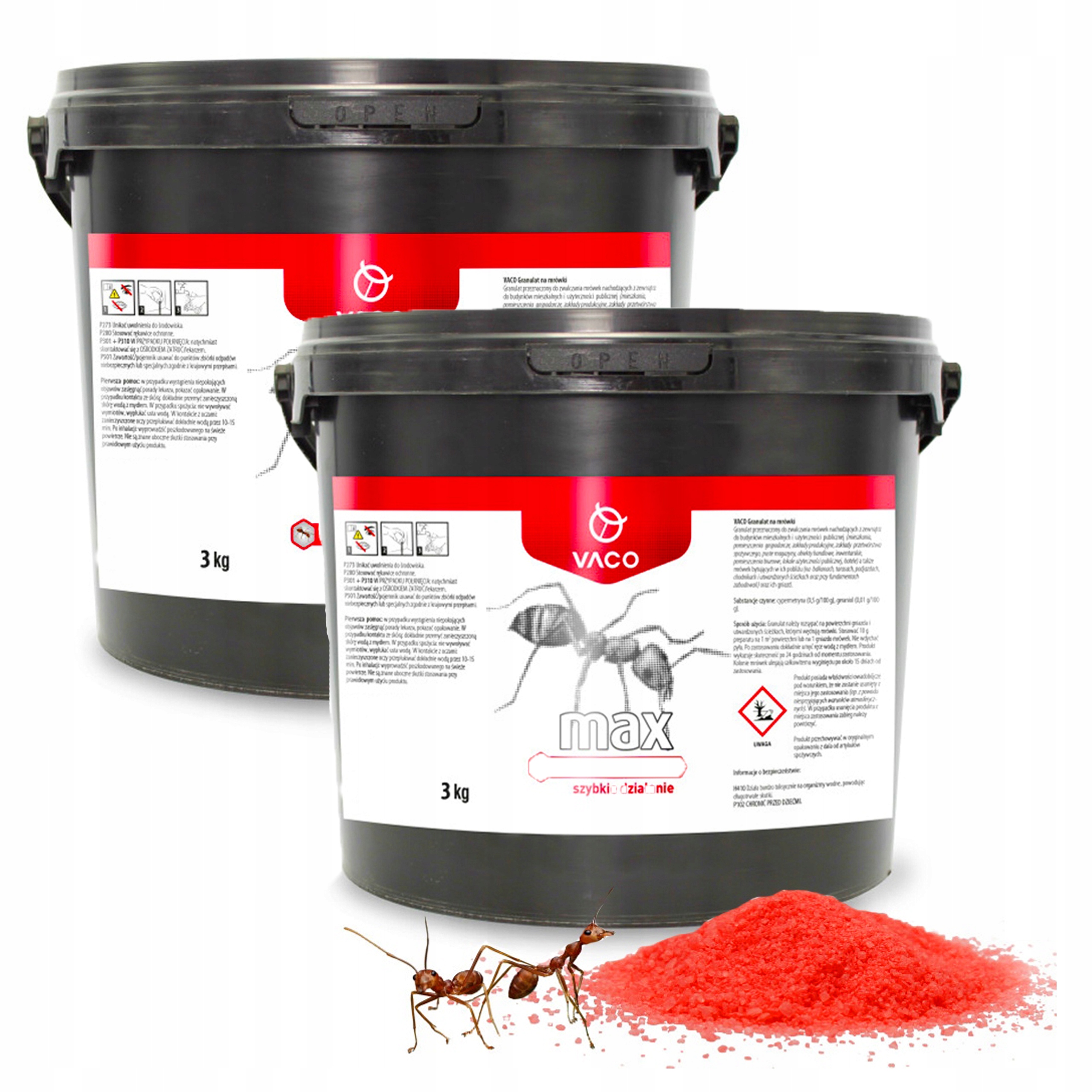 2x Ultra Silny Proszek Trutka Preparat Na Mrówki 3kg Likwiduje Gniazda Vaco