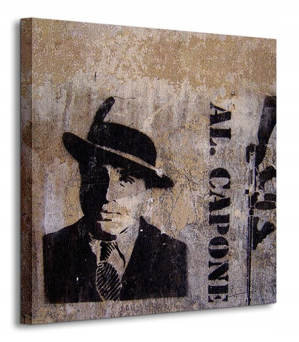 

Portret Gangstera Al Capone Obraz płótno 40x40 cm