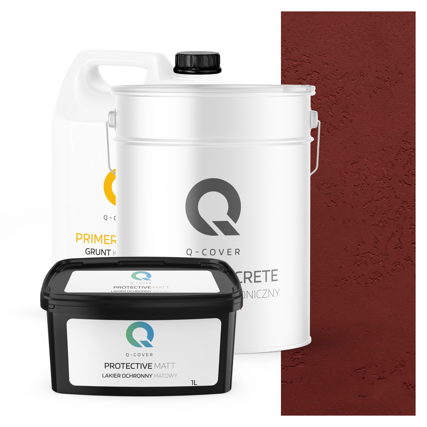 Vnitřní Architektonický Beton Sada Vínová H3110 19kg Komplet 10m2