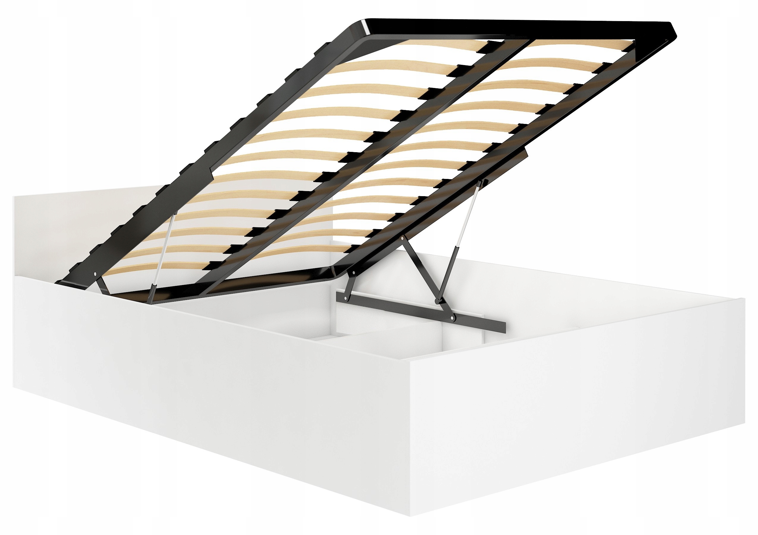 Łóżko Podnoszone Clp 120x200 Oskrzynia Stelaż Białe, Akord Furniture Fact