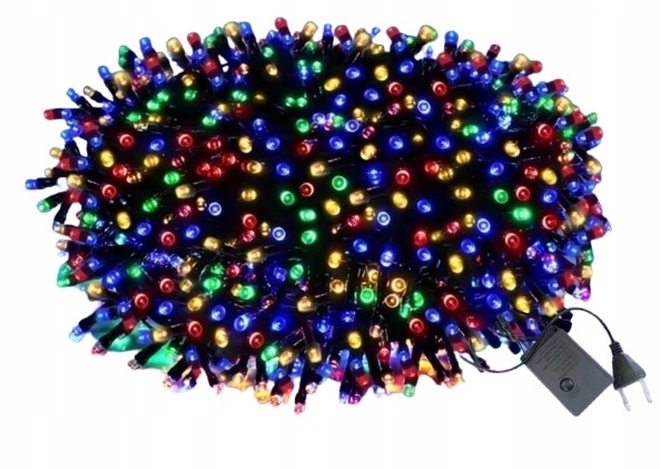 Vánoční osvětlení na stromeček Led 1000 multicolor – vnitřní 72 m