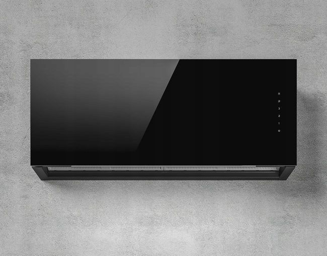 Okap ścienny Elica RULES BL/F/90 Czarne szkło