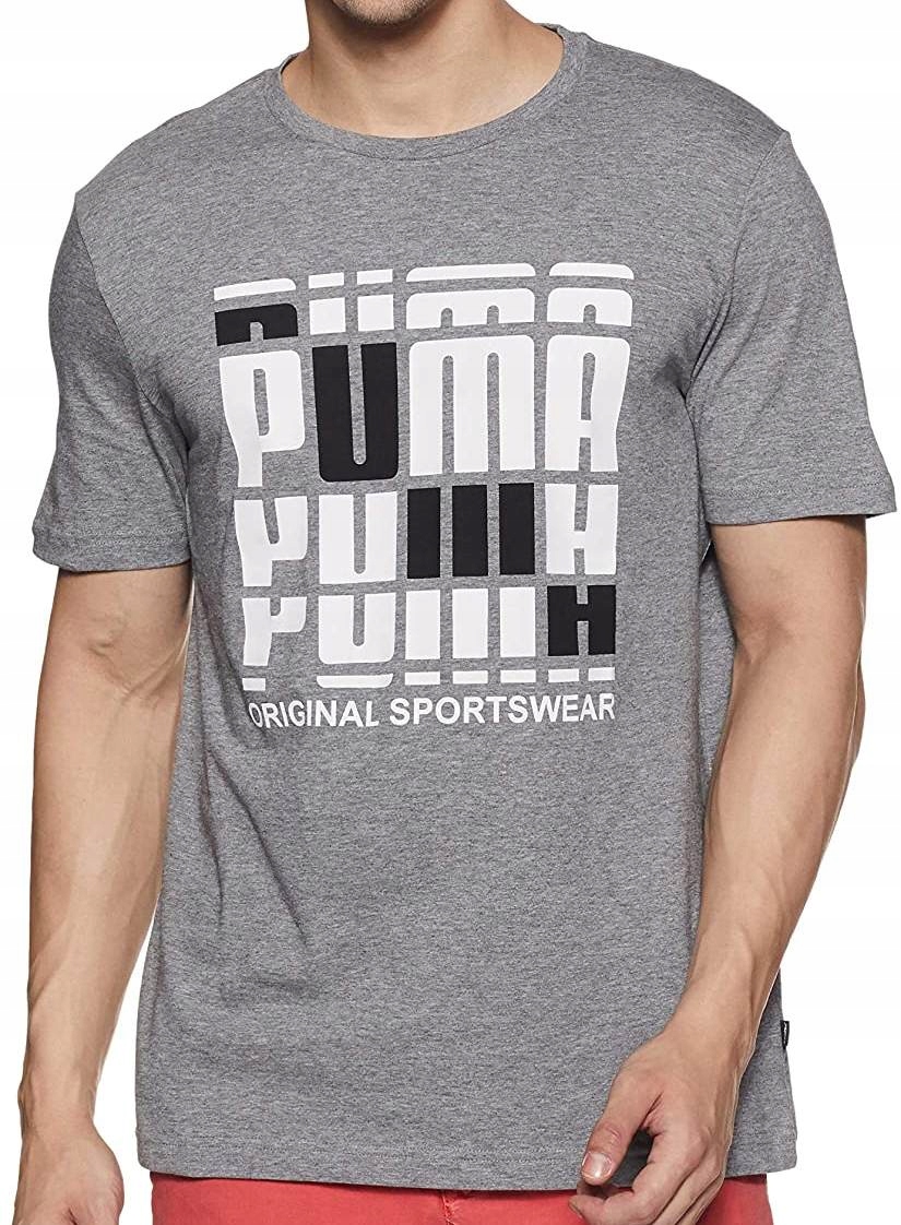 

Puma Logo Tee Koszulka Męska Bawełniana roz. L