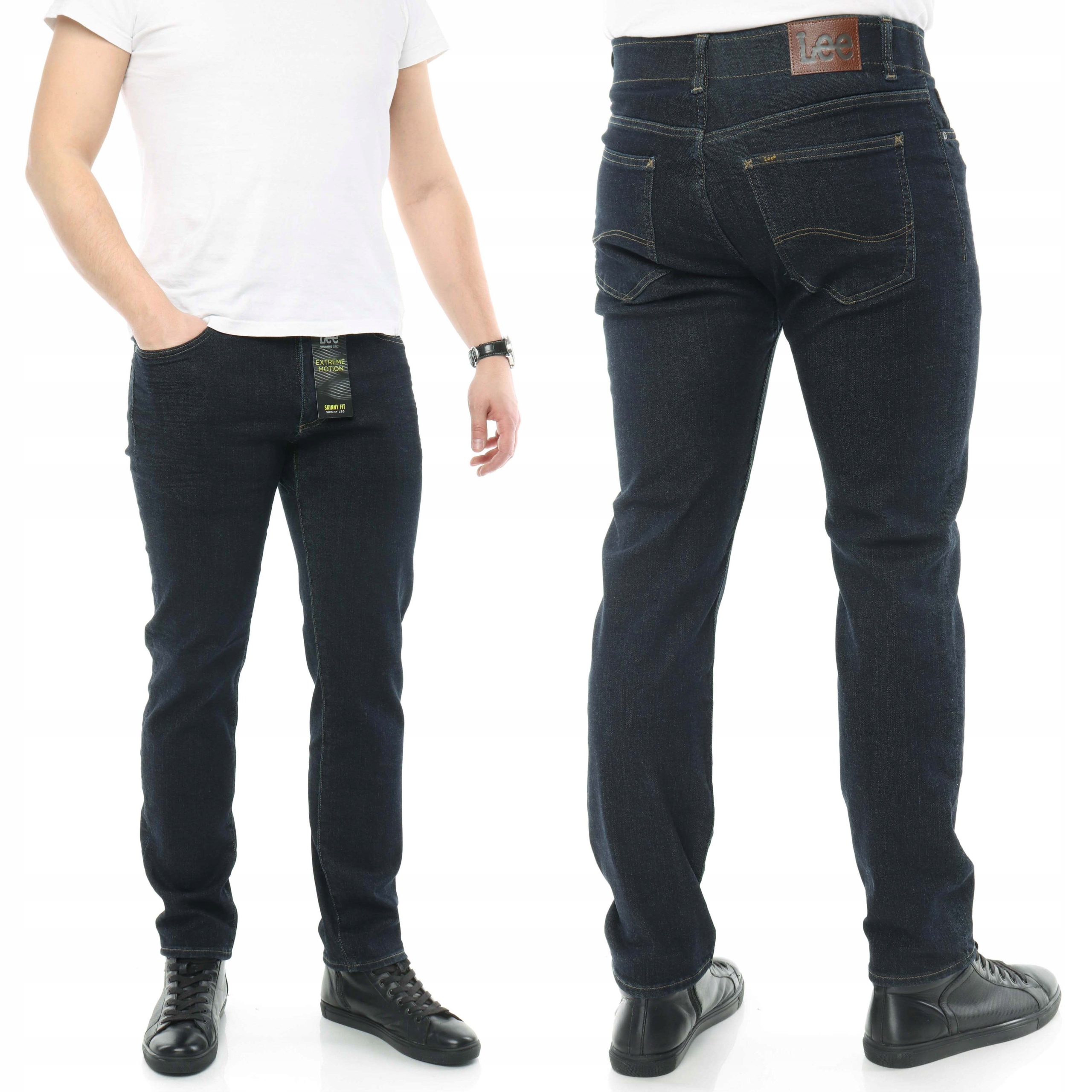 Lee Skinny Fit XM spodnie performance jeans W38 L34