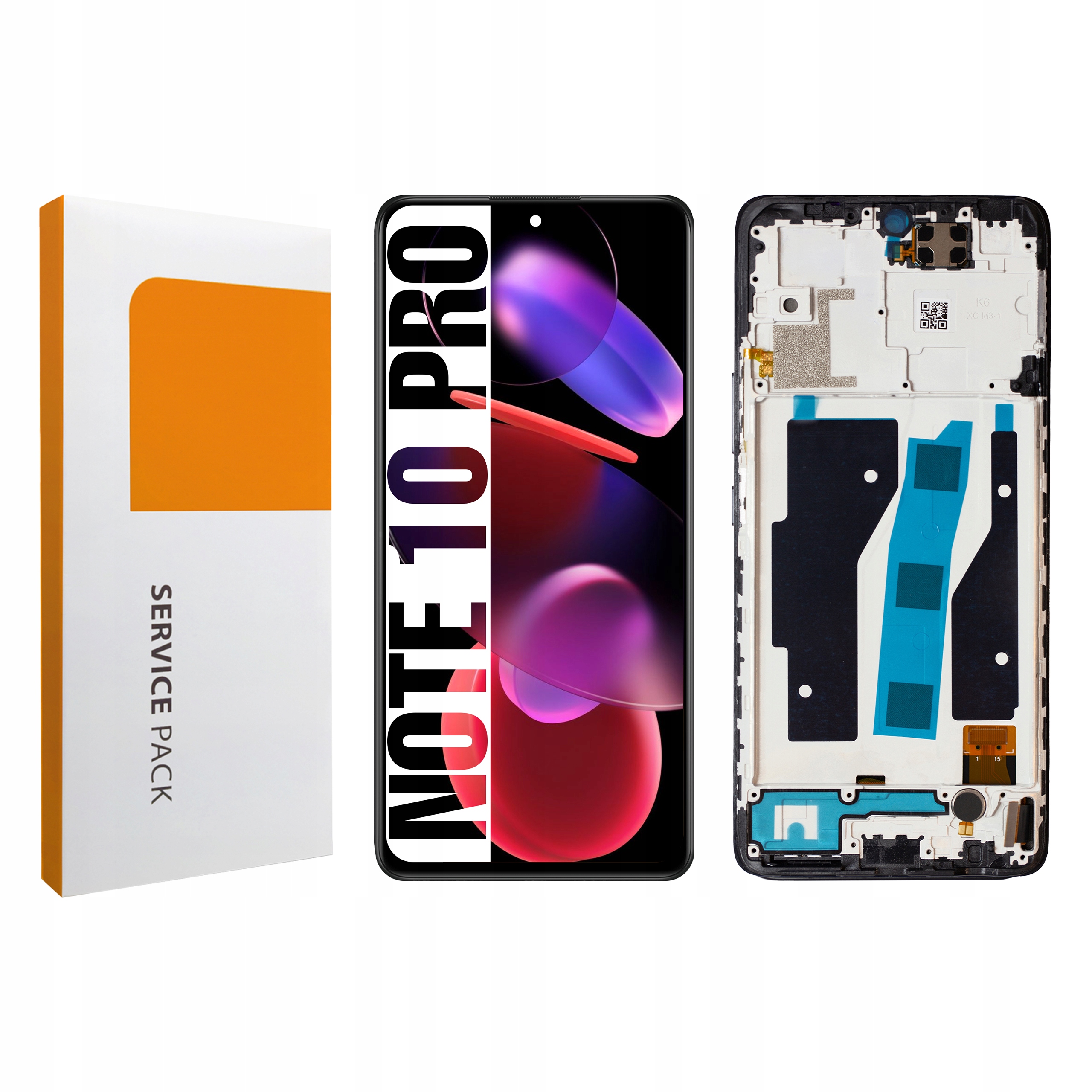 Displej s rámečkem pro Redmi Note 10 Pro Originál Zila Display Panel LCD